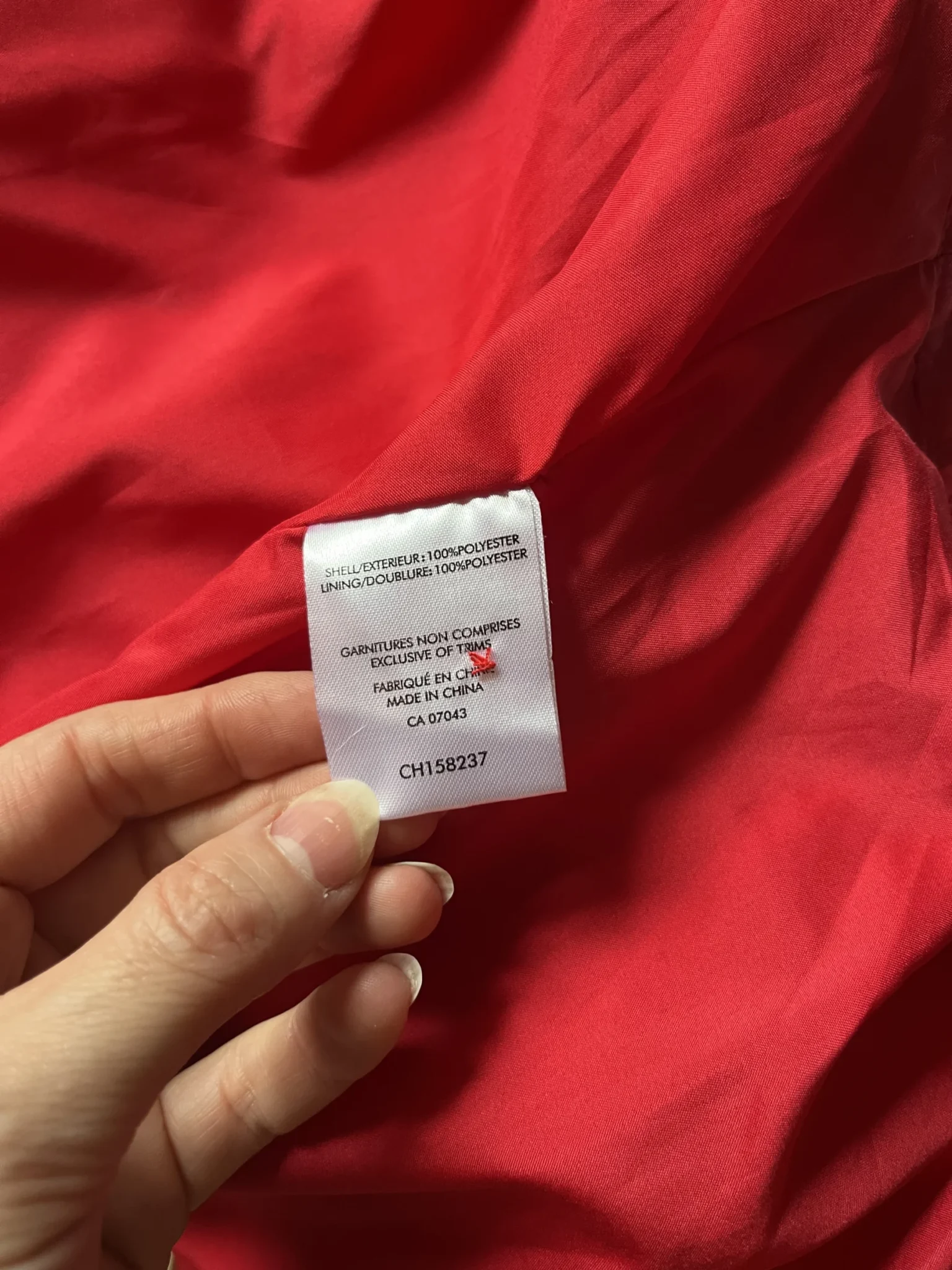 Image for Red bubble-hem skirt