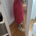Thumbnail for Red bubble-hem skirt