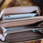 Thumbnail for True Religion – Denim crossbody bag with tan leather trim