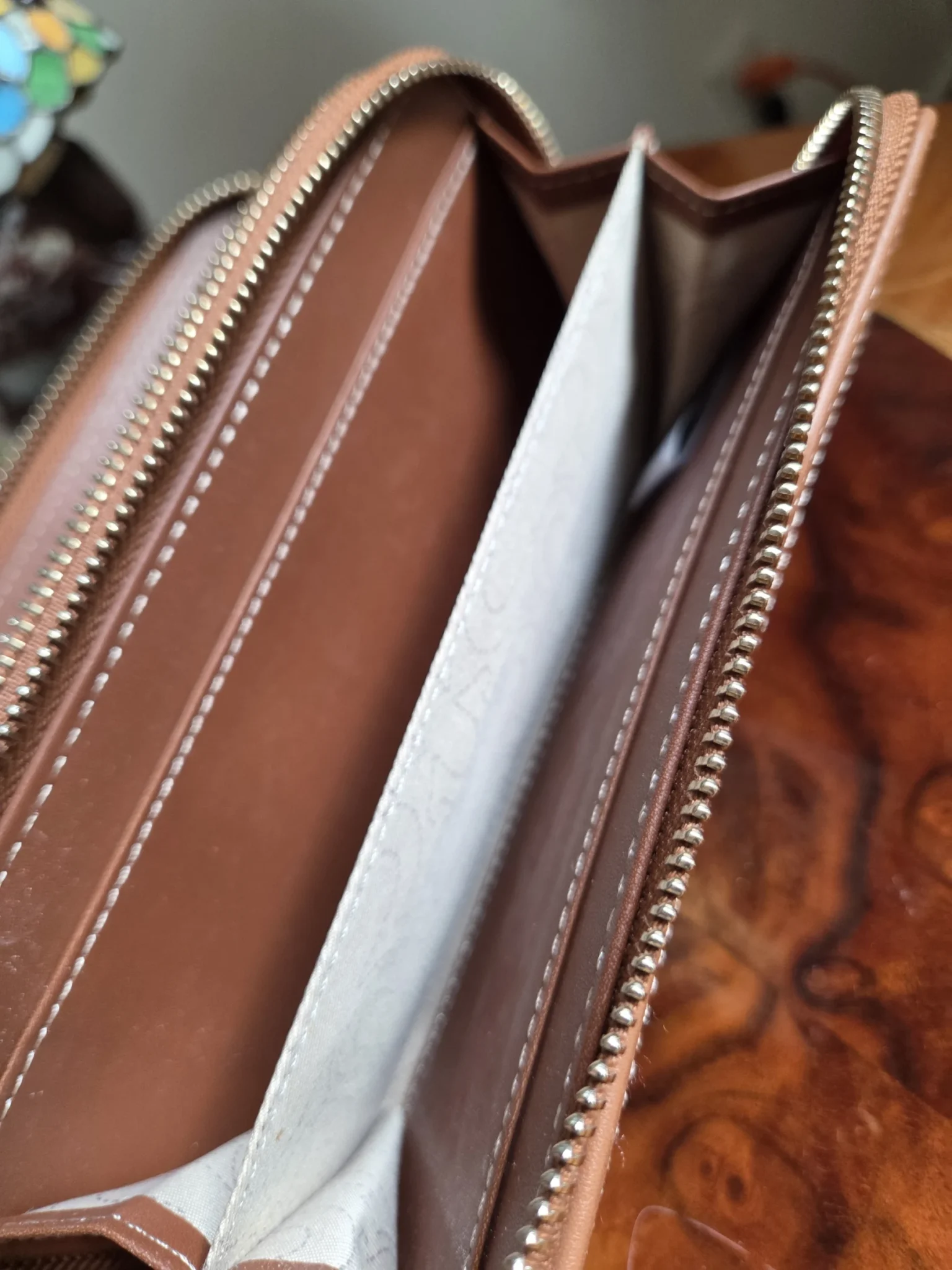 Image for True Religion – Denim crossbody bag with tan leather trim