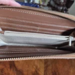Thumbnail for True Religion – Denim crossbody bag with tan leather trim