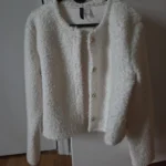 Featured thumbnail for Blaser HM white bouclé-effect