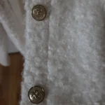 Thumbnail for Blaser HM white bouclé-effect