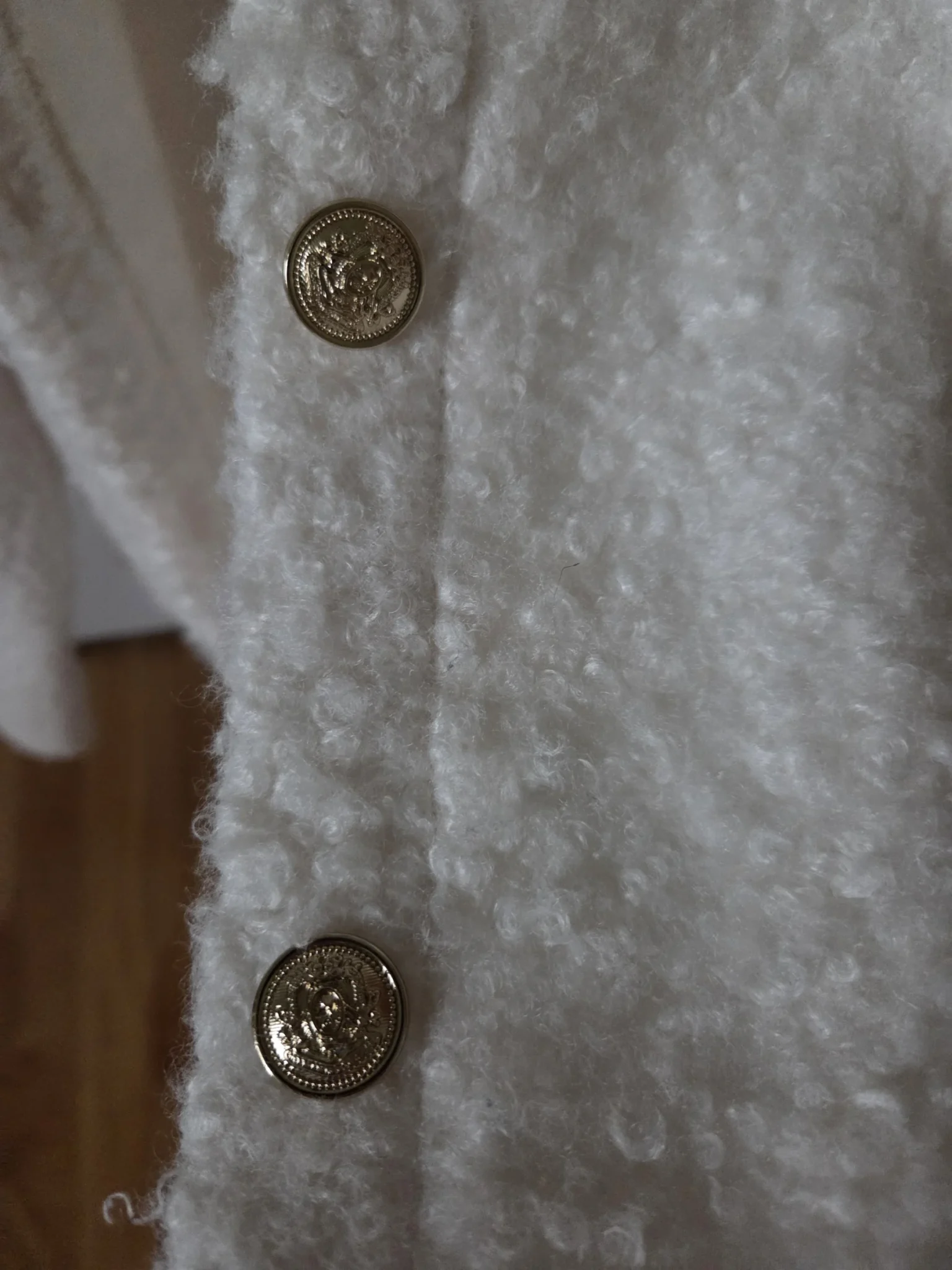 Image for Blaser HM white bouclé-effect