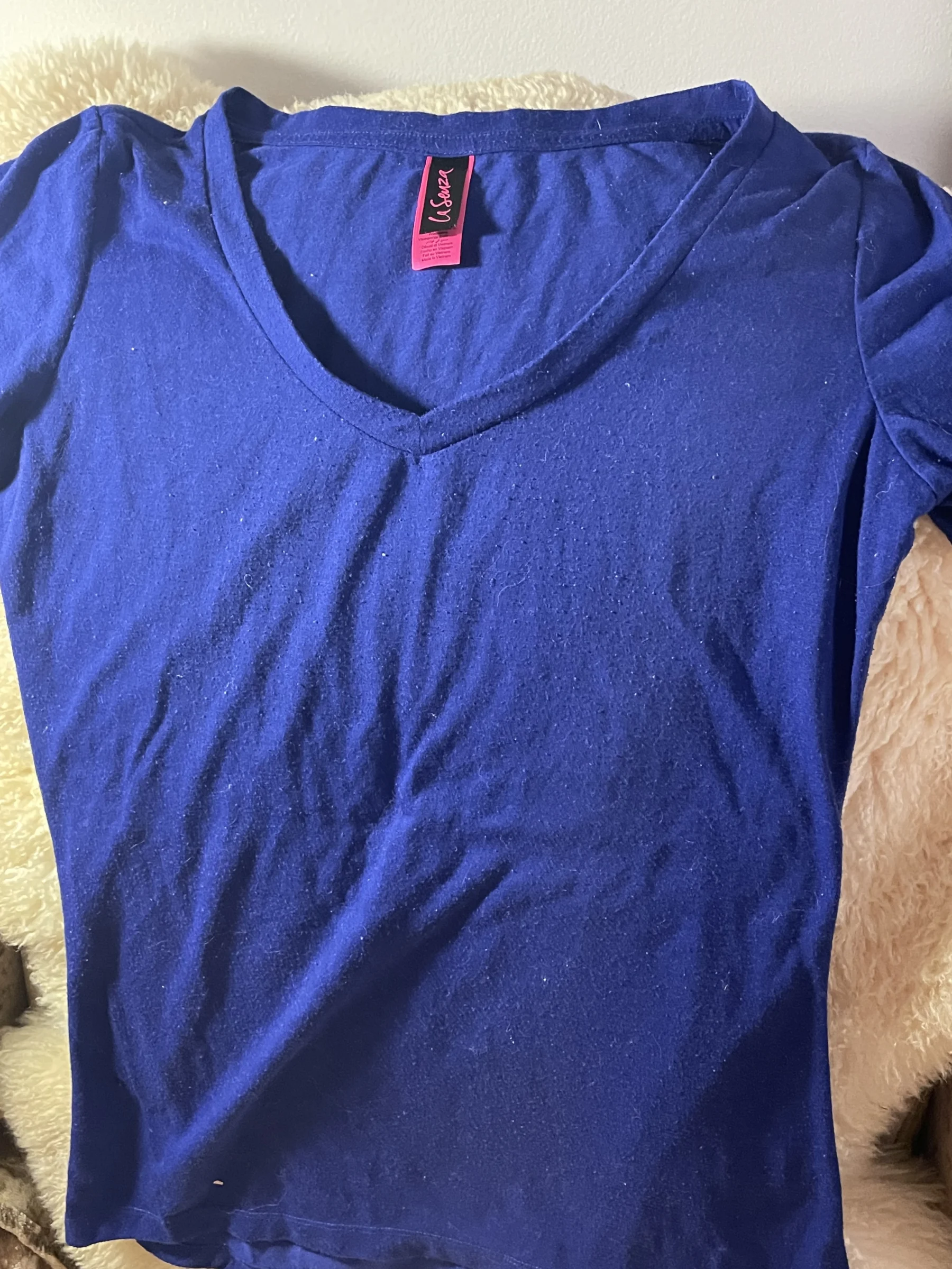 Tee shirt bleu royal small La Senza seconde main