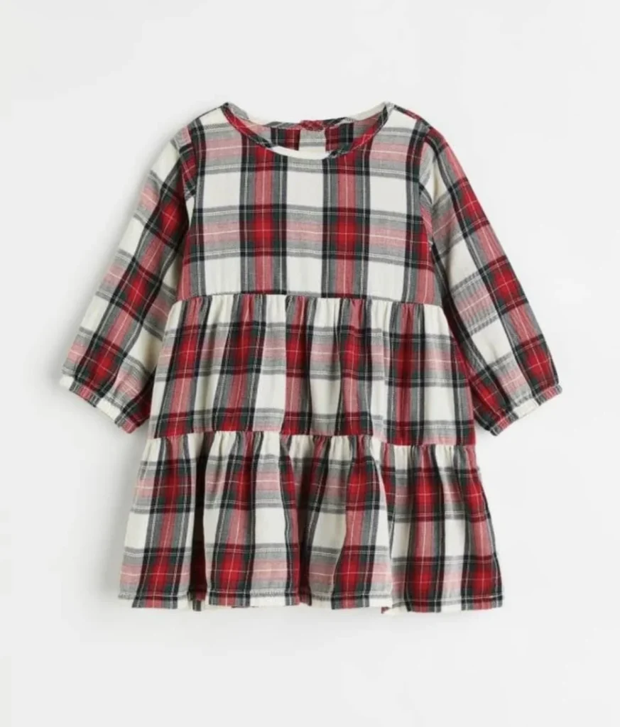 Featured image for 3/4-sleeve red dress