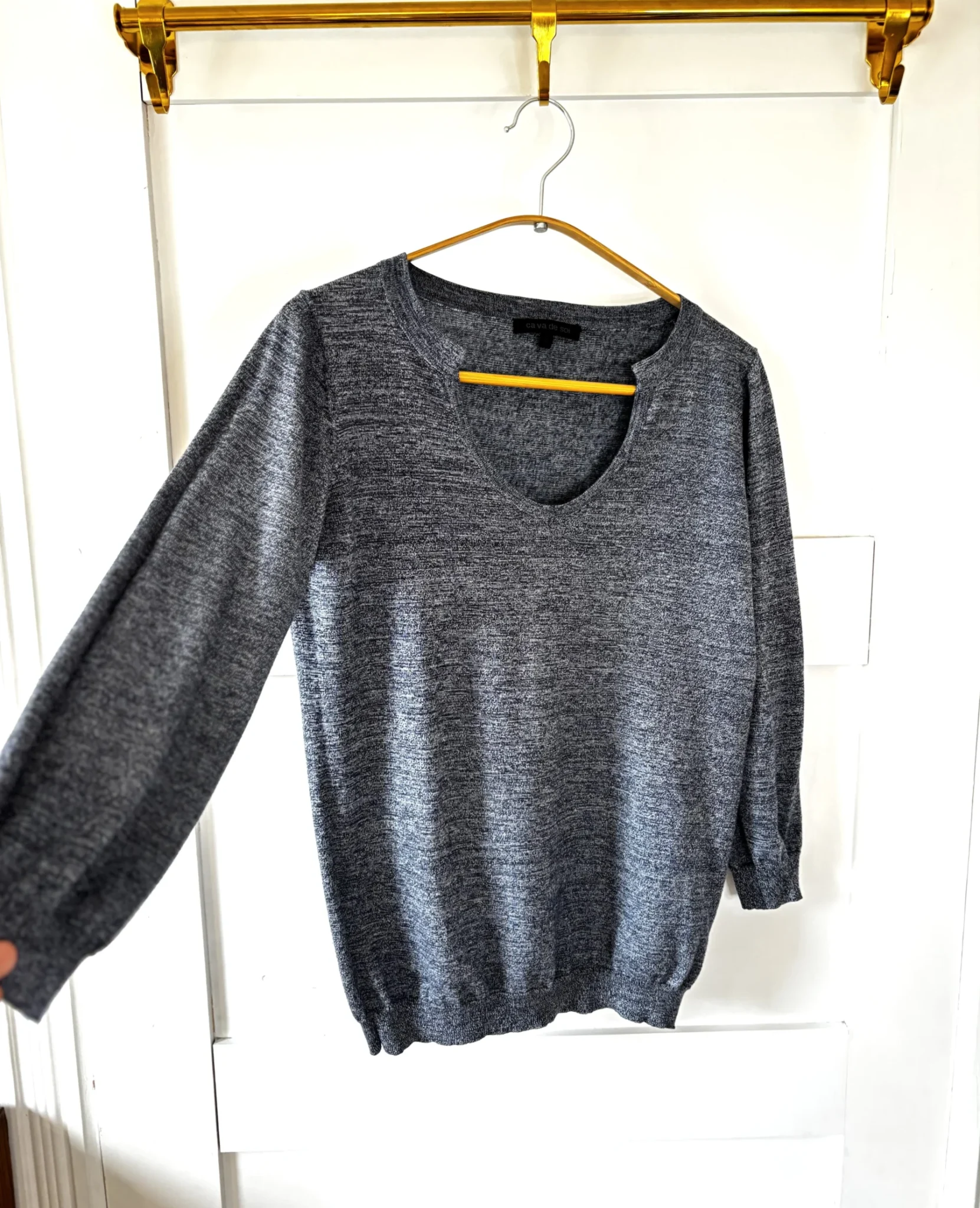 Image for ♥️Pull 100% coton Mako égyptien ÇA VA DE SOI