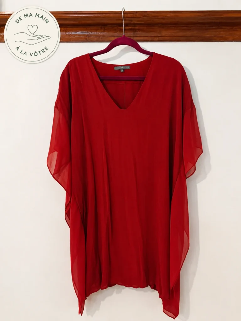 Featured image for Matty M flowing red tunic