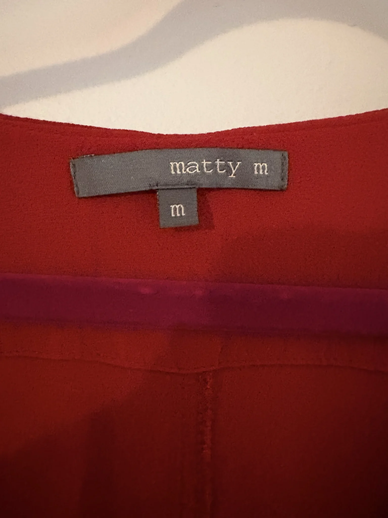Image for Matty M flowing red tunic