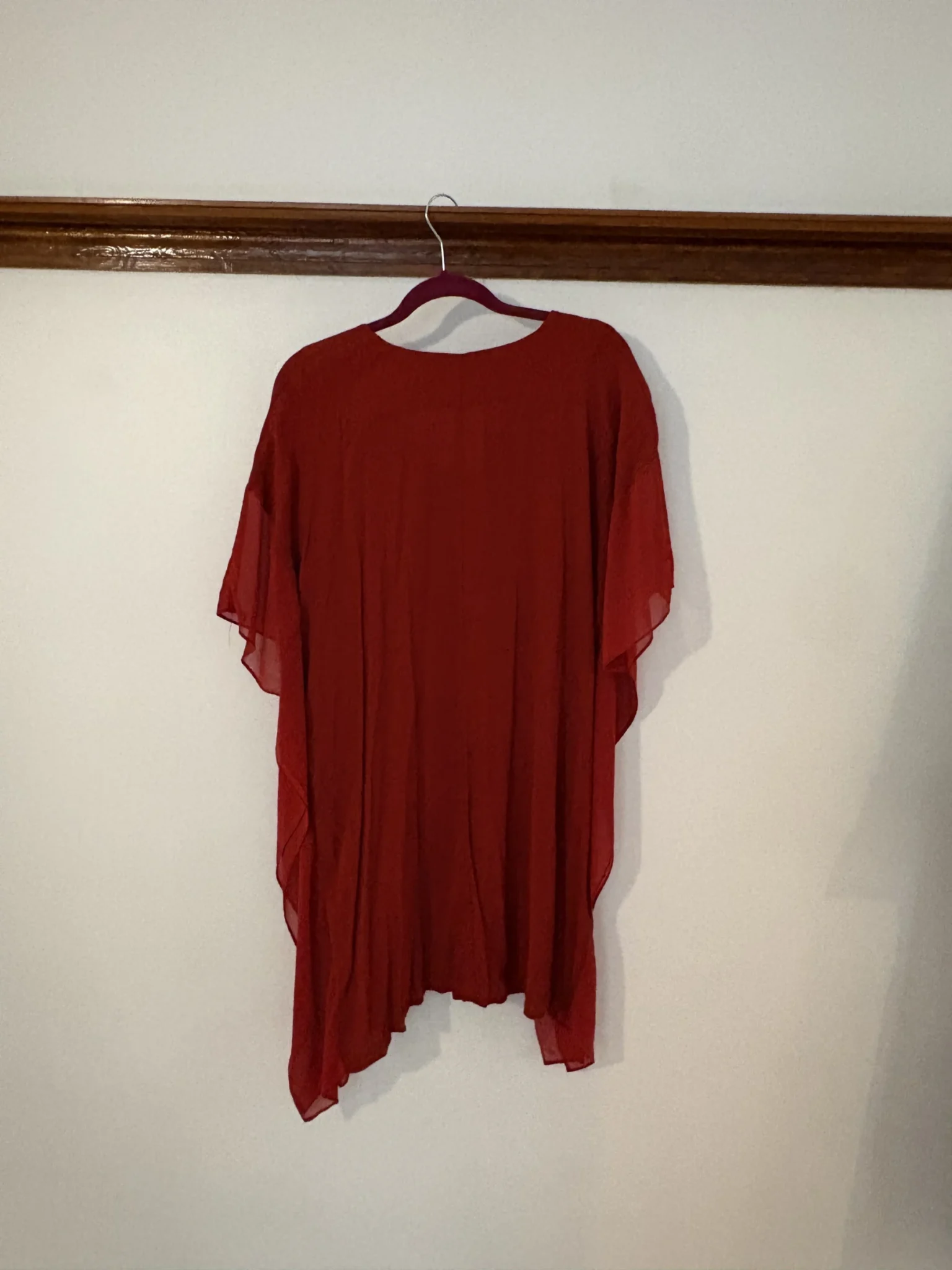 Image for Matty M flowing red tunic
