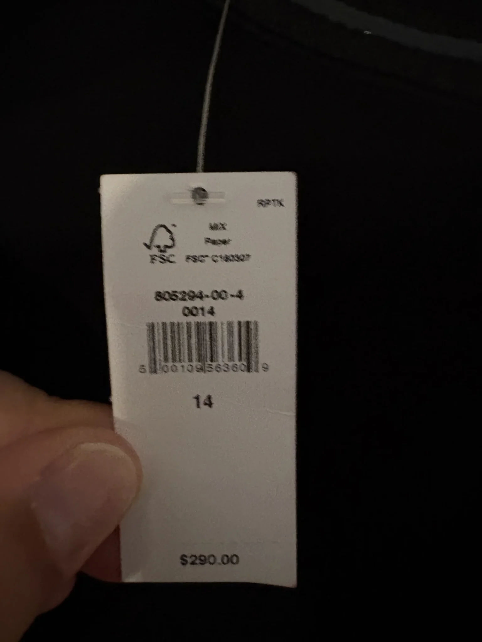 Image for Black strapless maxi dress by Banana Republic – size 14