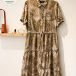 Featured thumbnail for Desigual maxi dress with a tropical print featuring animal motifs – size XL