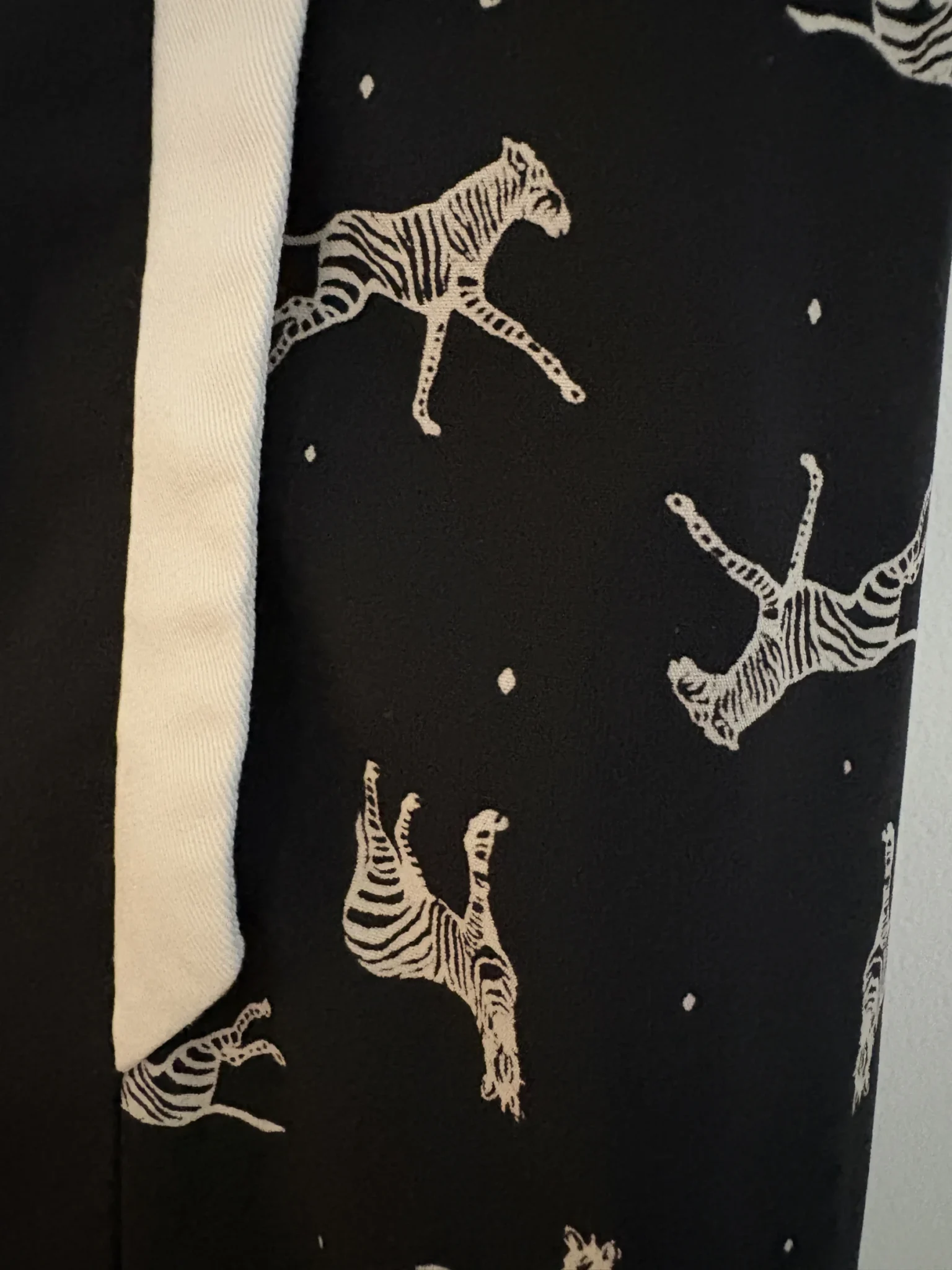 Image for Robe Cokluch noire à motif zèbres — taille L