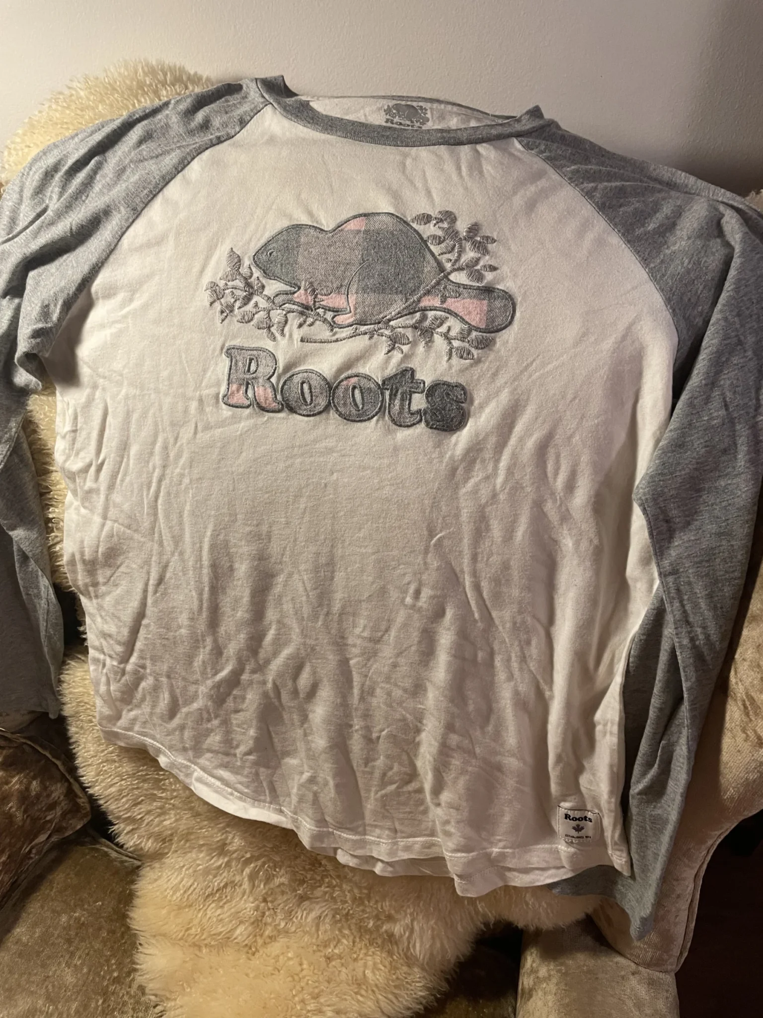 Image for Roots pyjama top 💯 100% cotton, size small