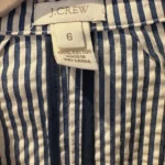 Thumbnail for J.Crew ‘Schoolboy’ blazer in navy and white striped seersucker