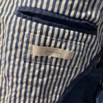 Thumbnail for J.Crew ‘Schoolboy’ blazer in navy and white striped seersucker