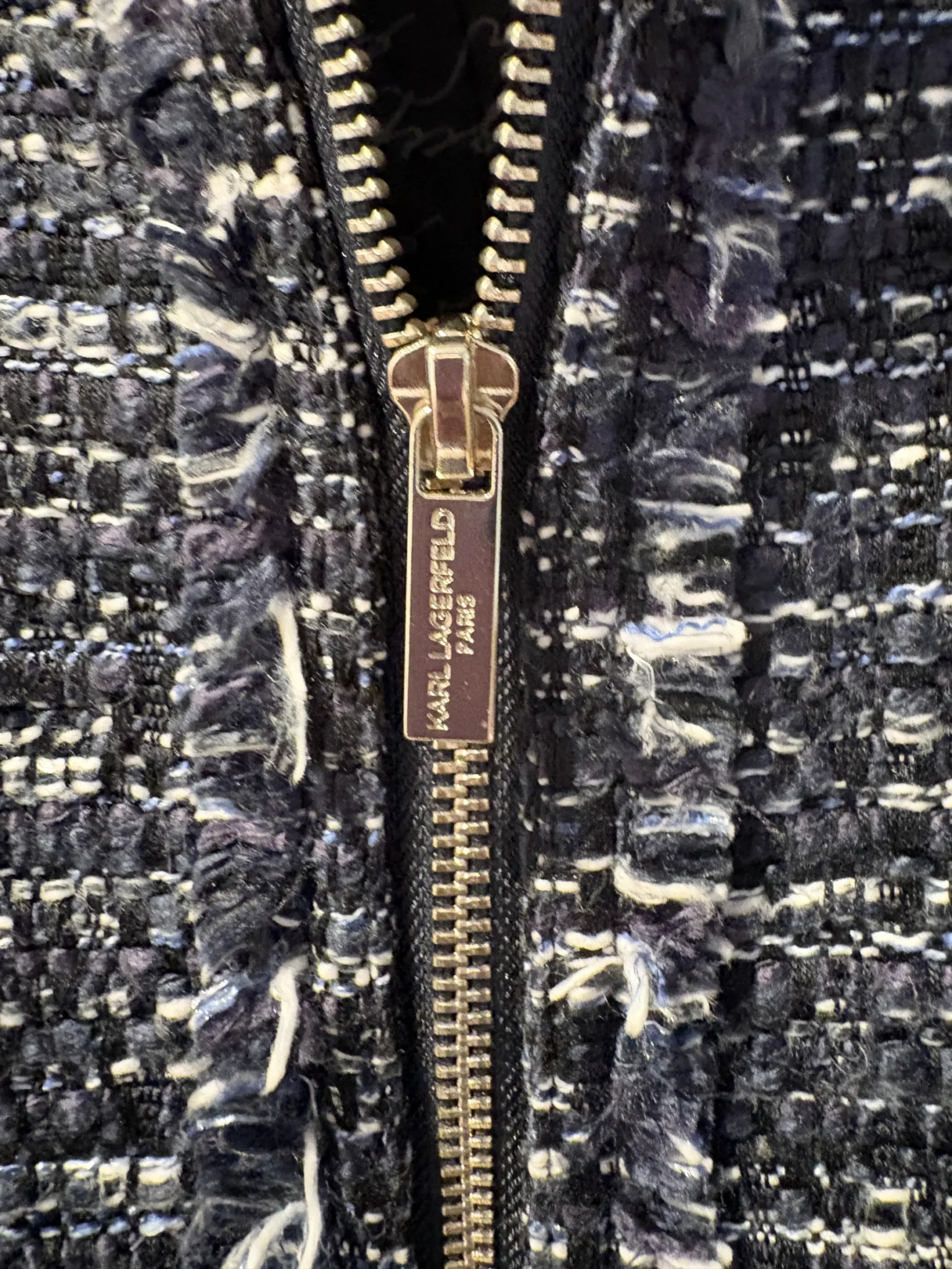 Image for Veste tweed zippée Karl Lagerfeld Paris, taille 8