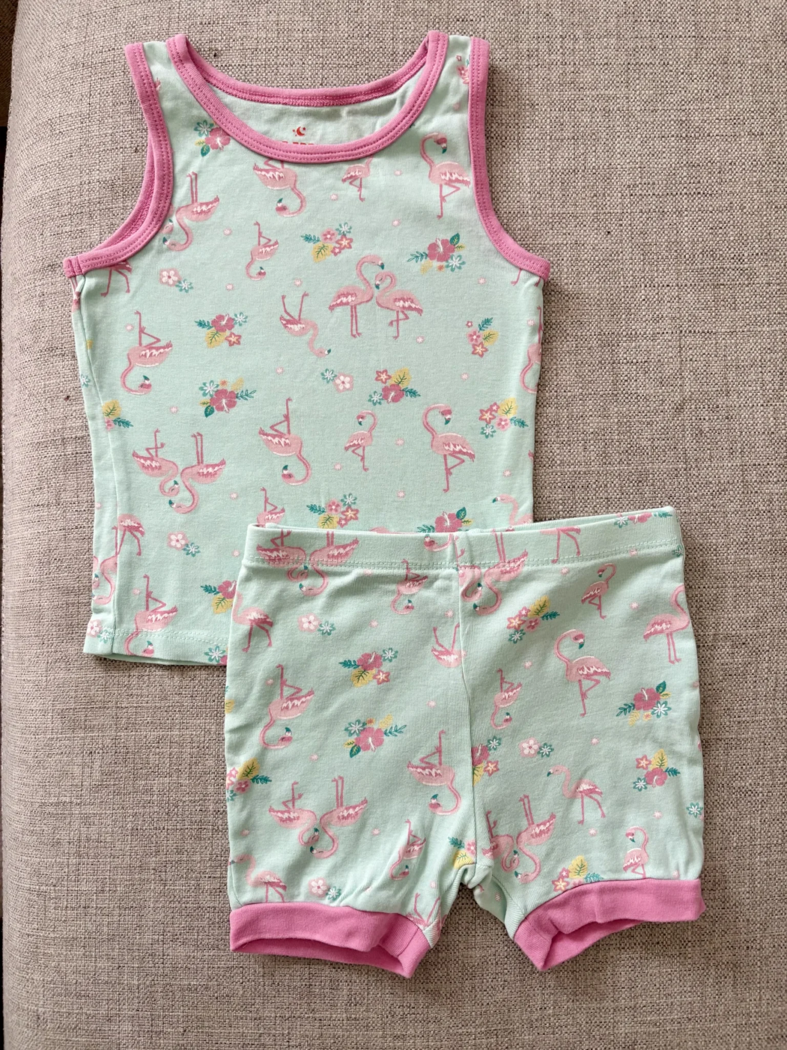 Image for 3T Pyjama flamants rose