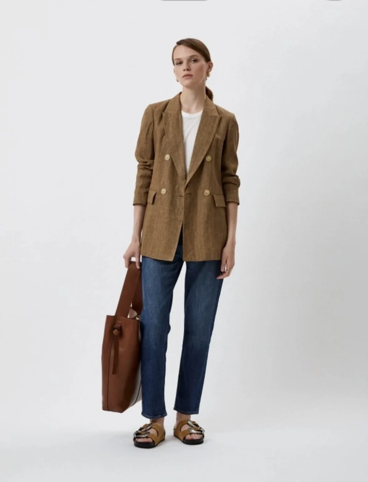 Image for ♥️100% linen jacket by MASSIMO DUTTI