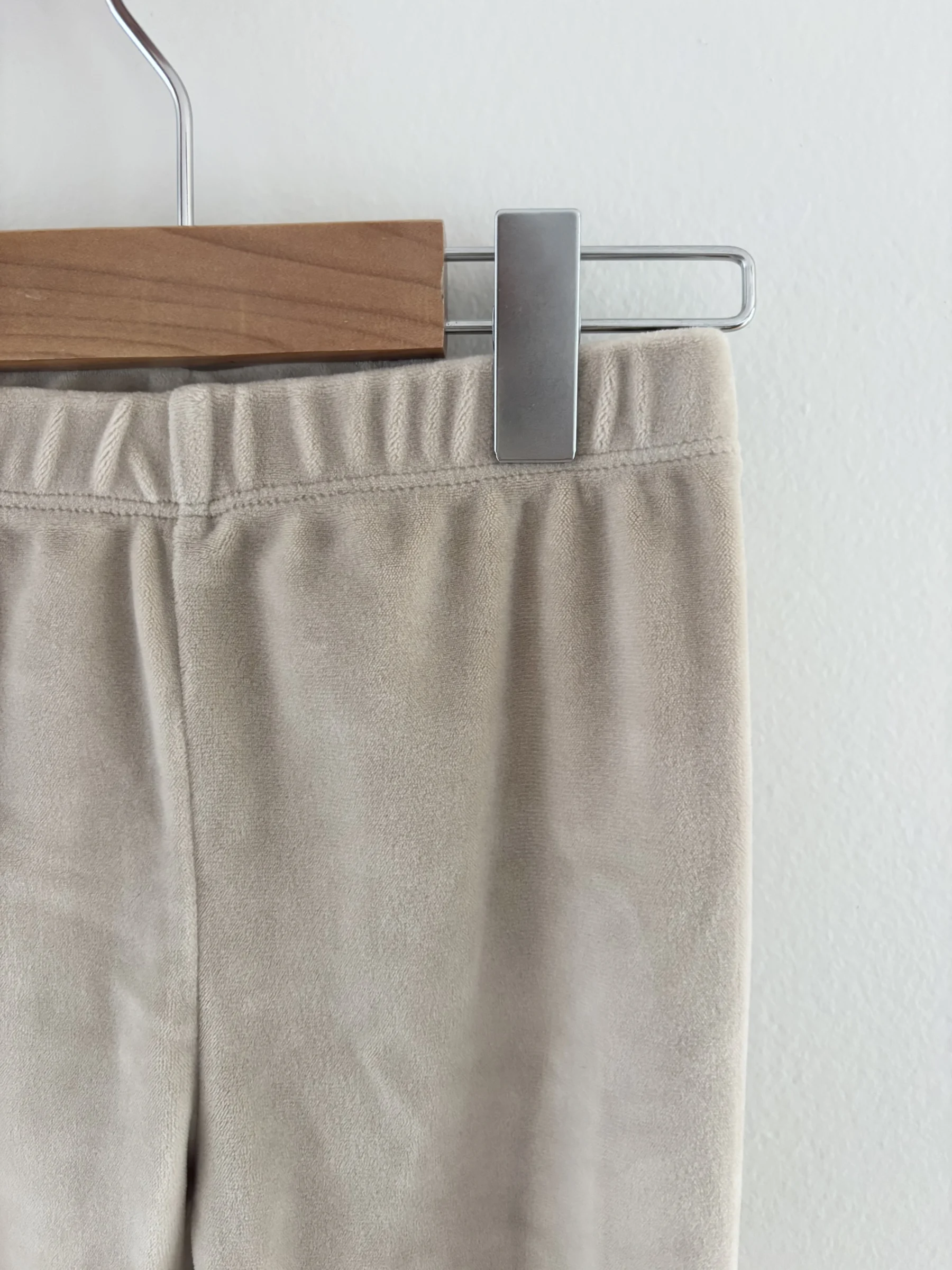 3T Legging velour beige *Autre seconde main
