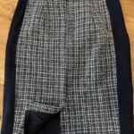 Thumbnail for Jupe crayon en tweed noir et blanc – DEX The Suit Shop New York