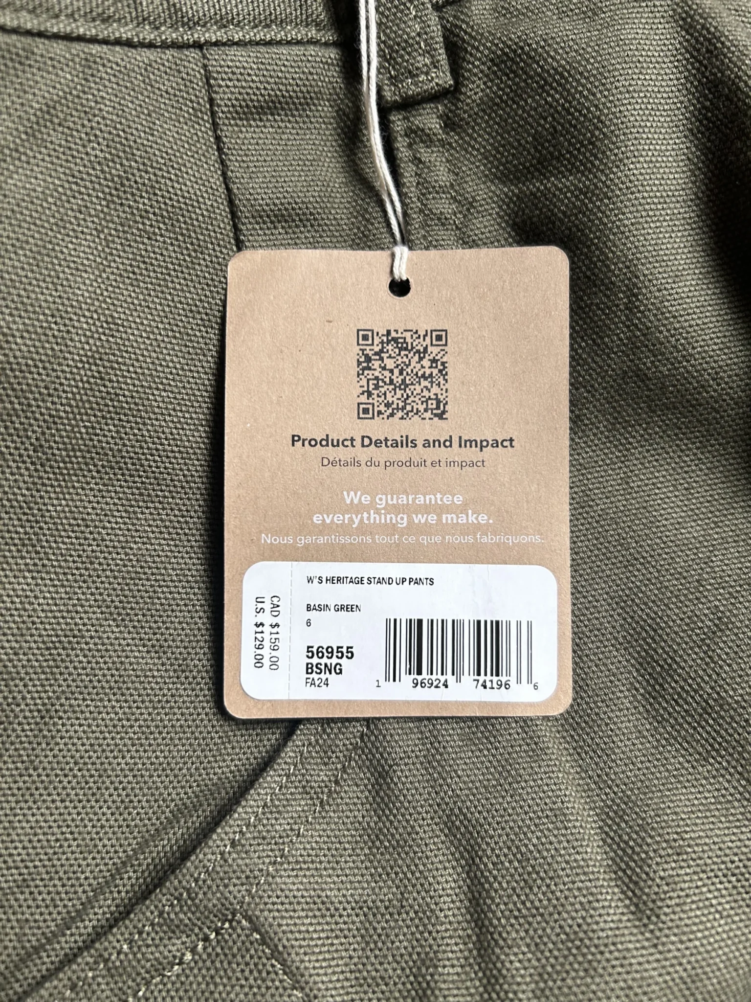 Image for Pantalon Heritage Stand Up pants Patagonia