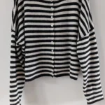 Featured thumbnail for Oversized striped knitted cardigan