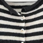 Thumbnail for Oversized striped knitted cardigan