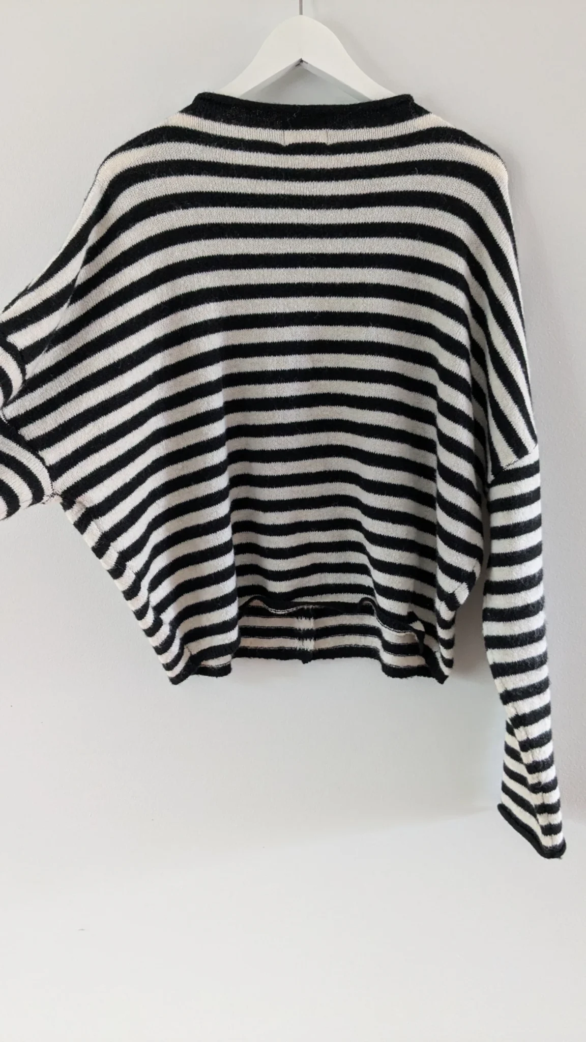 Image for Oversized striped knitted cardigan