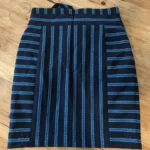 Thumbnail for Jupe droite Karen Millen bleu marine et turquoise
