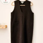 Featured thumbnail for COS chocolate-brown boiled wool pinafore dress