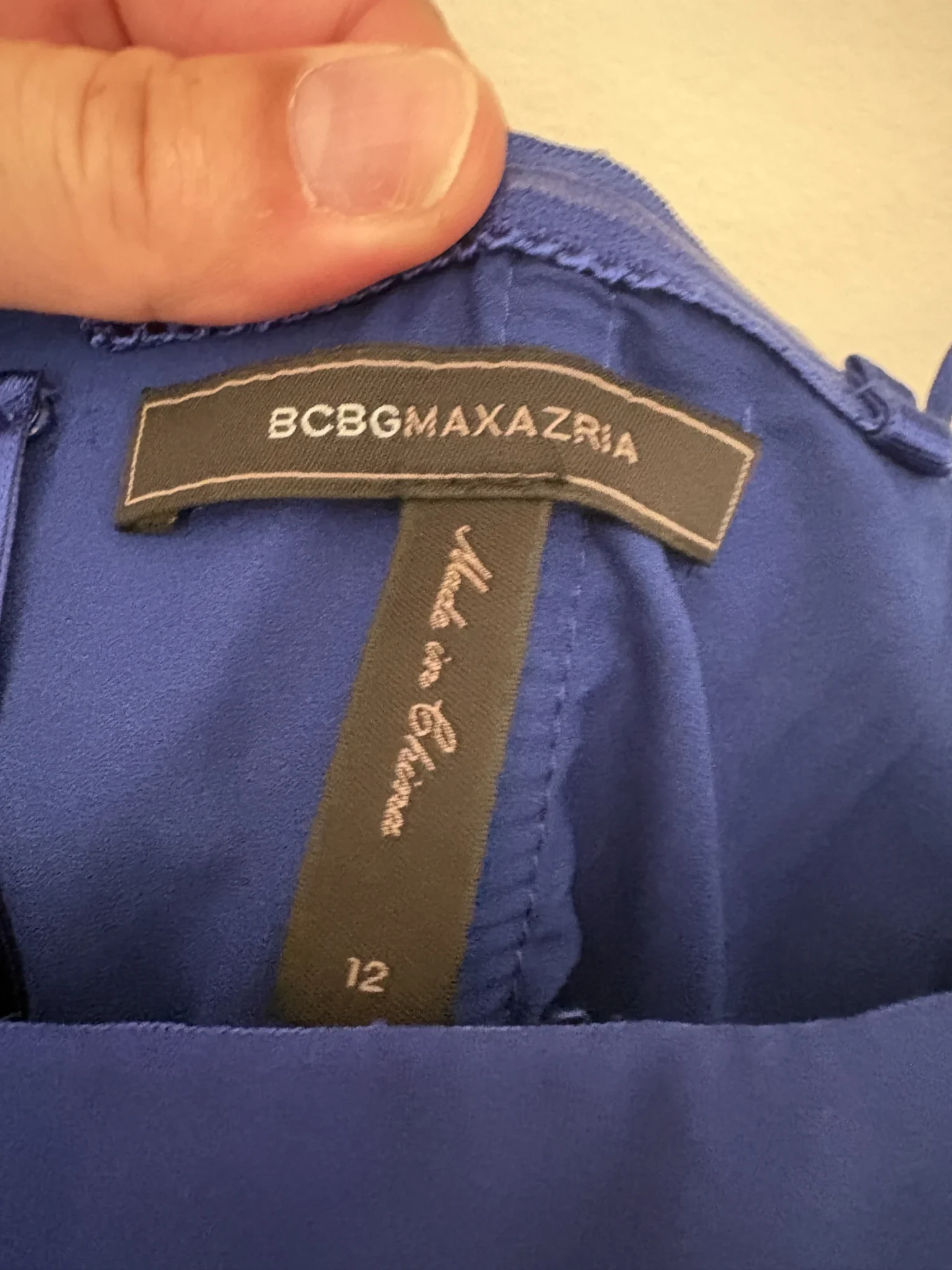 Image for Robe BCBGMAXAZRIA bleu cobalt