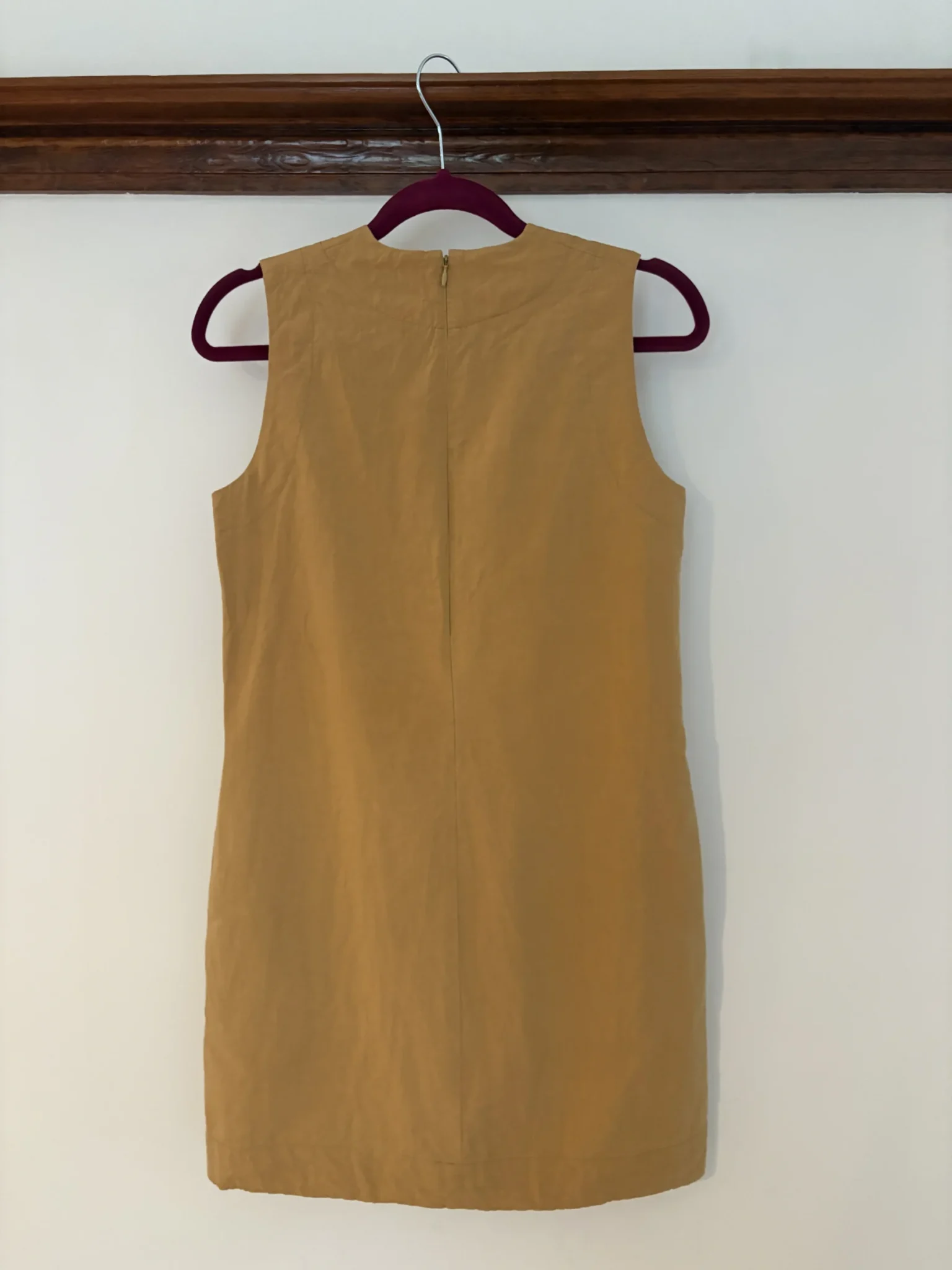 Image for Betina Lou dress in mustard-coloured linen and cotton