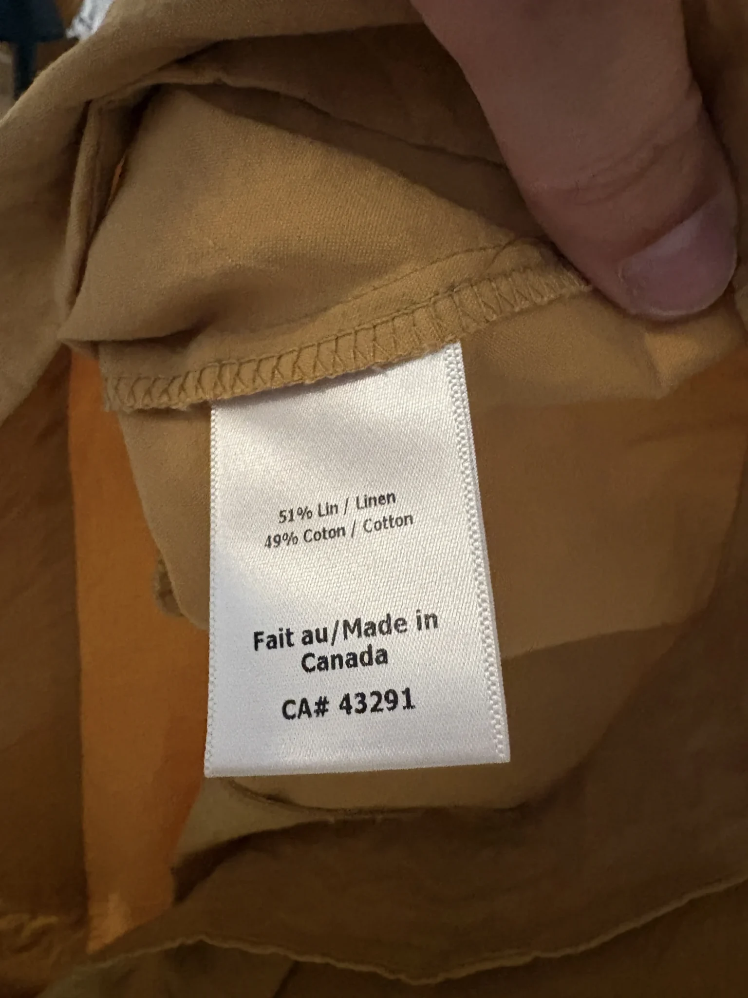 Image for Betina Lou dress in mustard-coloured linen and cotton