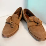 Featured thumbnail for Maguire camel suede loafers – Size 38