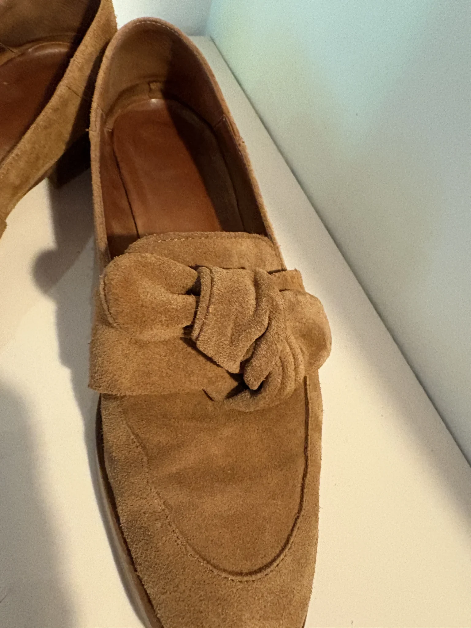 Image for Maguire camel suede loafers – Size 38