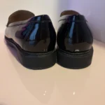 Thumbnail for Black patent leather Rockport loafers – Size 9M (39)