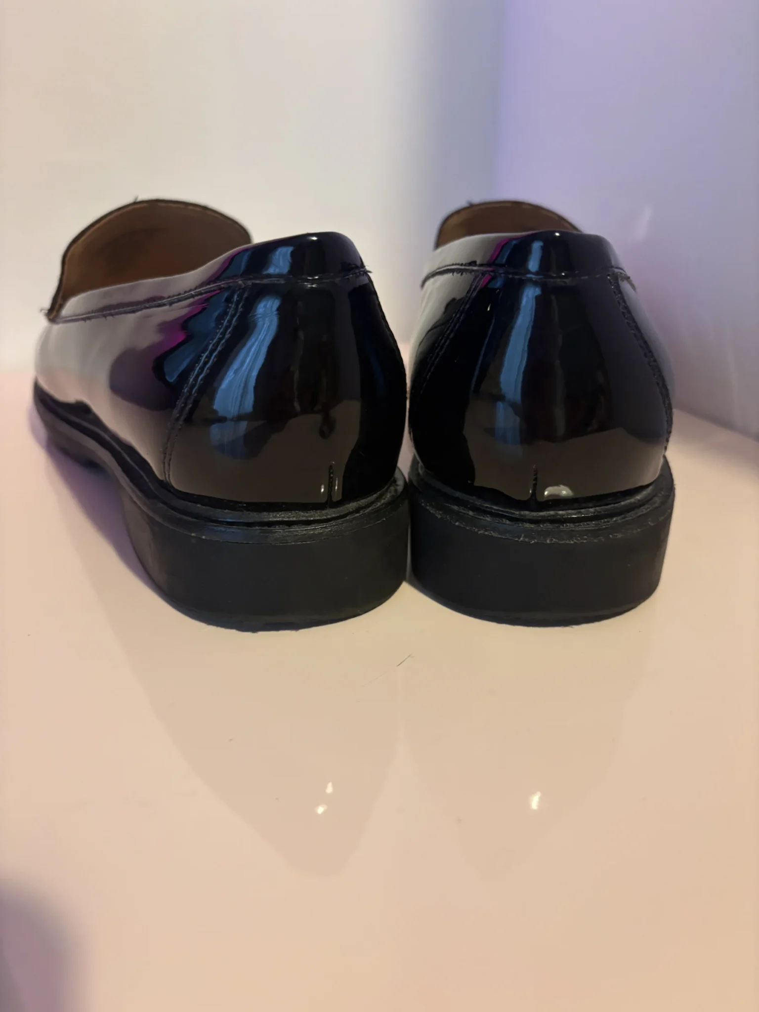 Image for Black patent leather Rockport loafers – Size 9M (39)