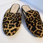 Featured thumbnail for Michael Kors – Leopard-print calfskin-effect leather mules – Size 9M