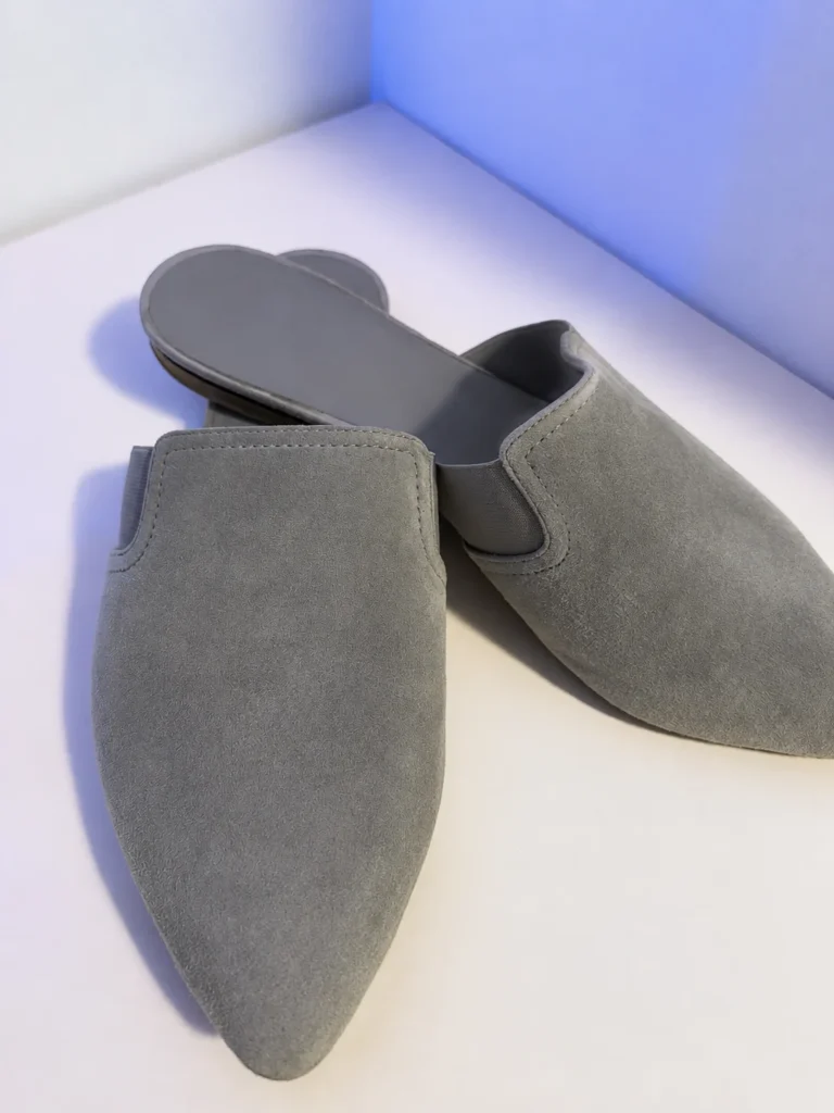 Featured image for Vince grey suede mules – Size 38 (US 8)