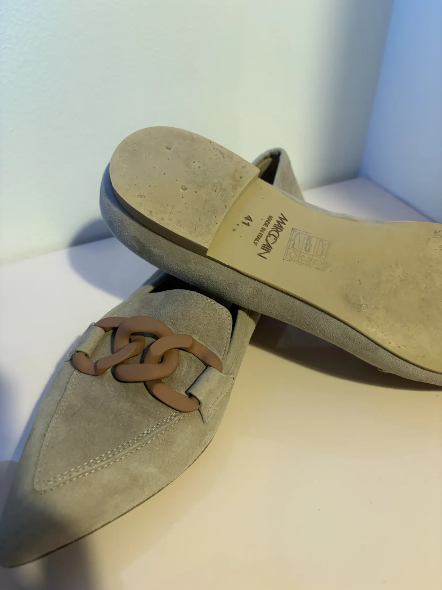 Image for Marc Cain grey suede mules – Made in Italy – Size 41