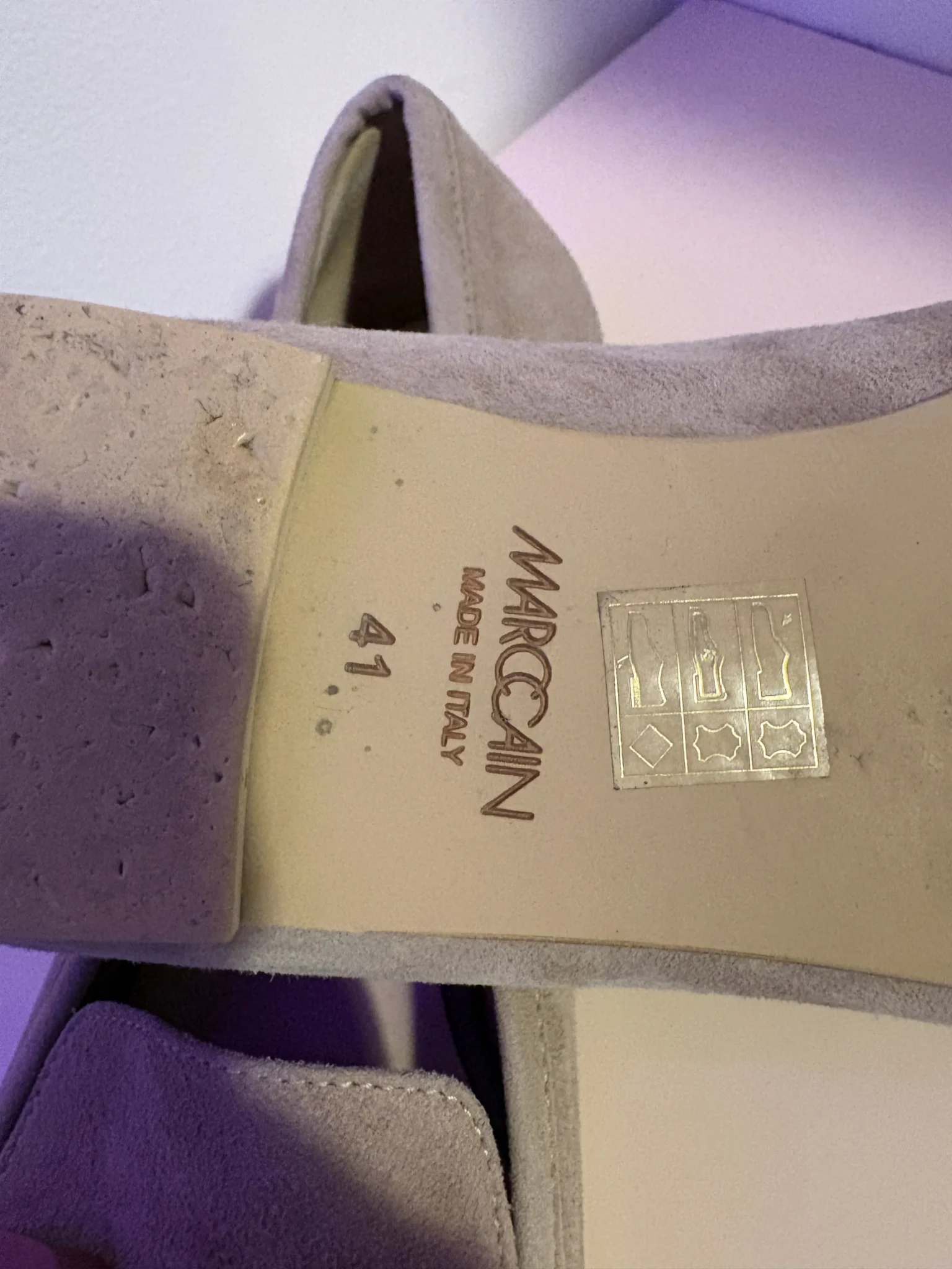 Image for Marc Cain grey suede mules – Made in Italy – Size 41