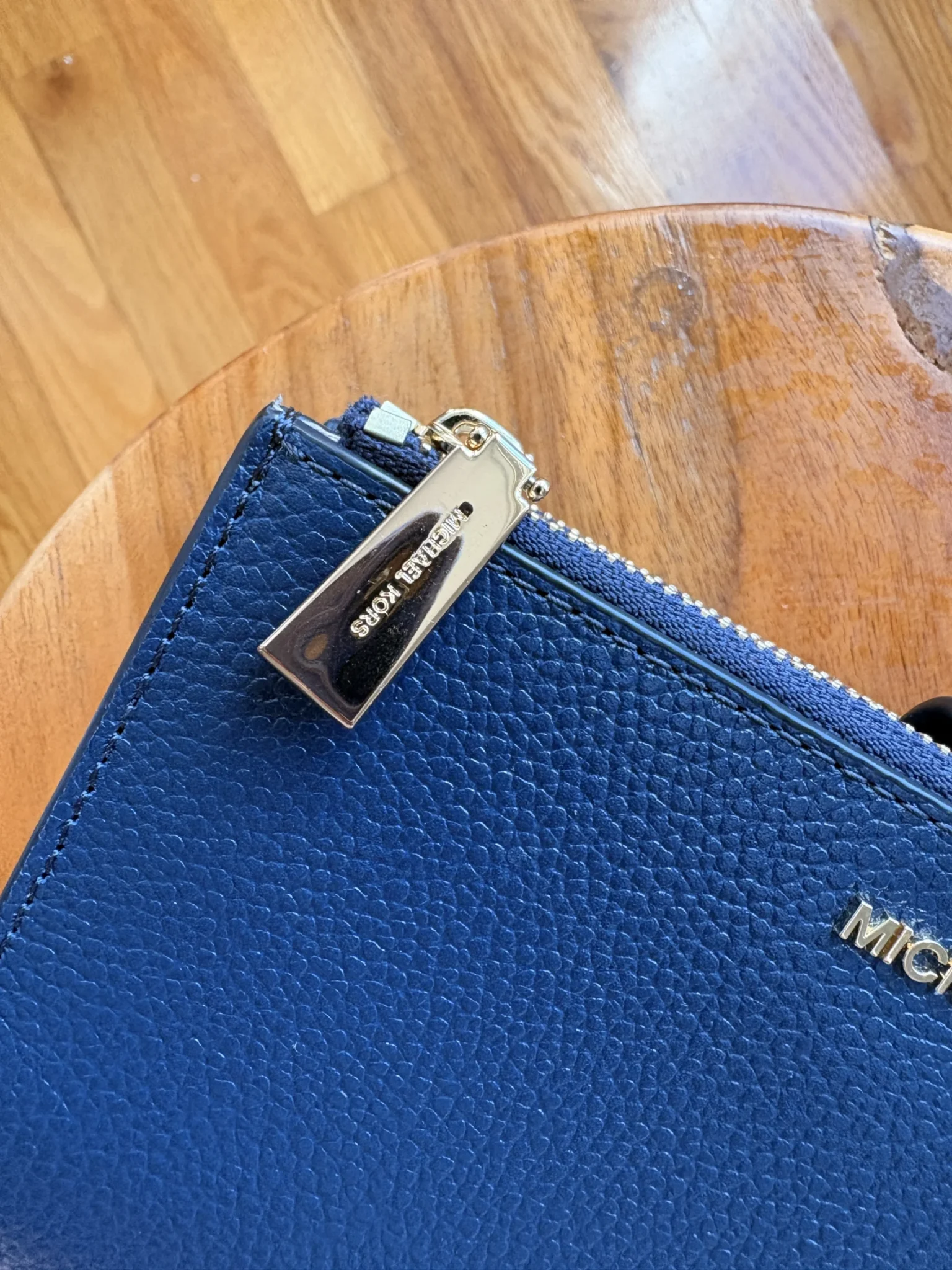 Image for Large, brand-new Michael Kors wallet in navy blue