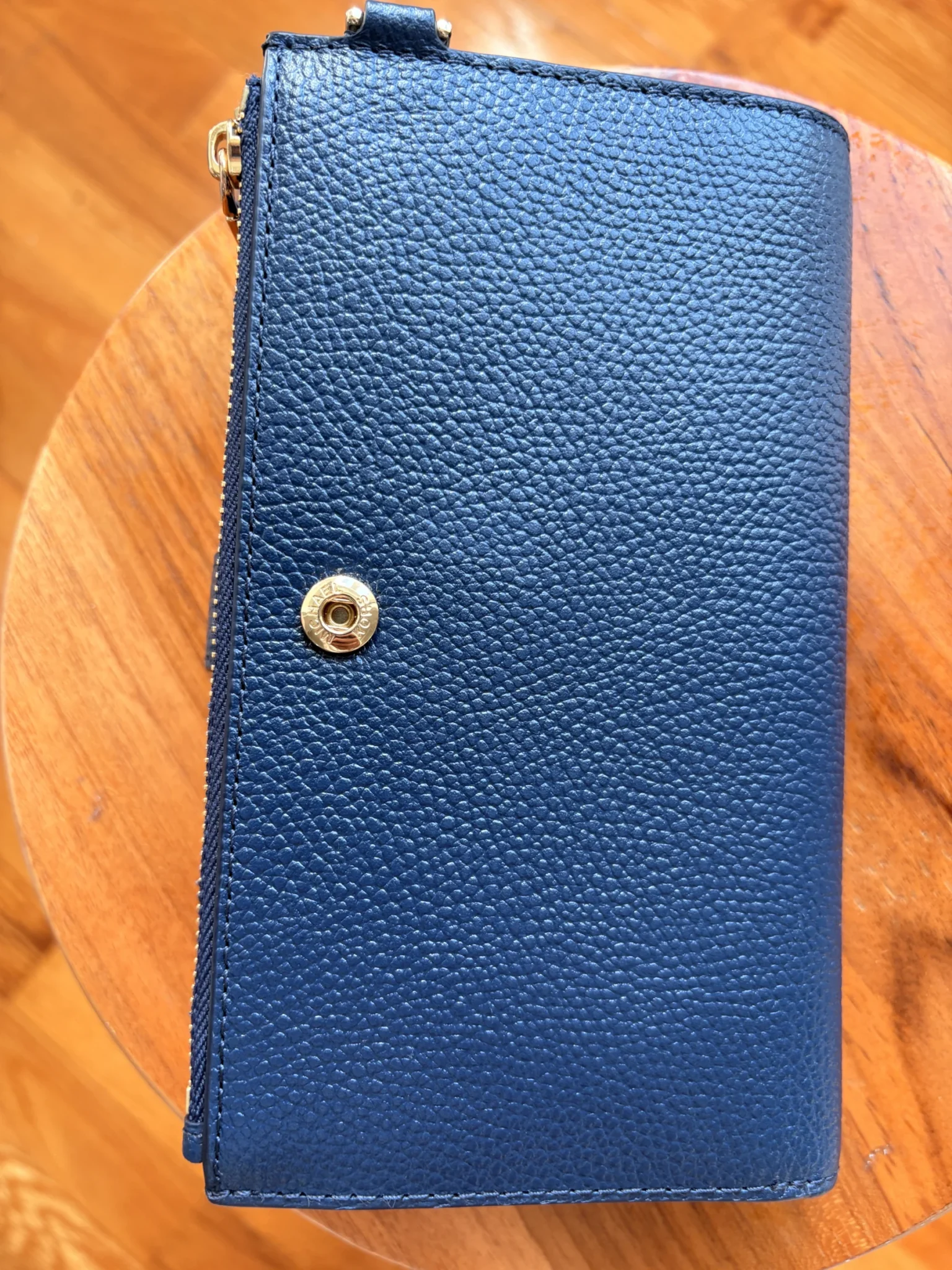 Image for Large, brand-new Michael Kors wallet in navy blue