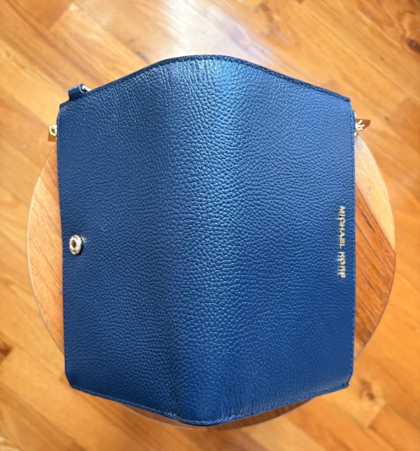 Image for Large, brand-new Michael Kors wallet in navy blue