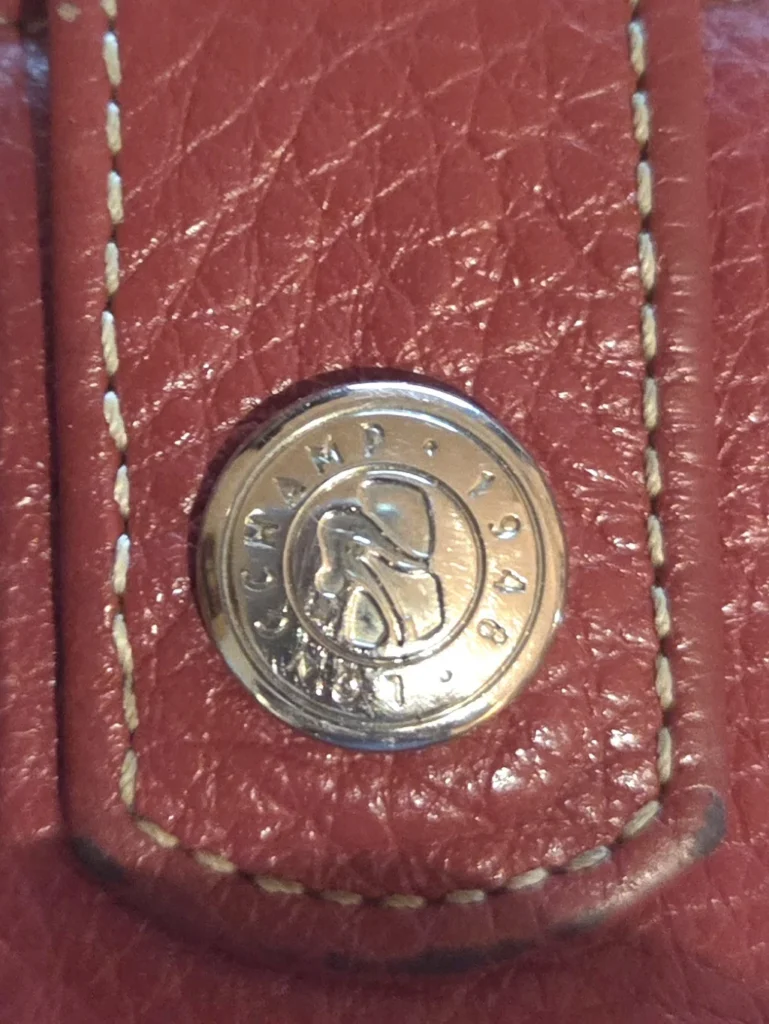 Image for Longchamp Le Foulonné red wallet