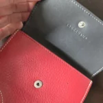Thumbnail for Longchamp Le Foulonné red wallet