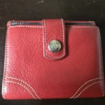 Thumbnail for Longchamp Le Foulonné red wallet