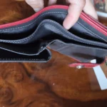 Thumbnail for Longchamp Le Foulonné red wallet