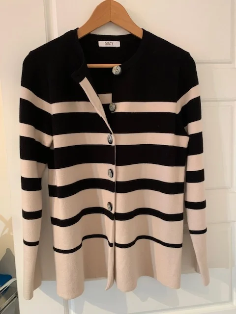 Featured image for Cardigan à rayures